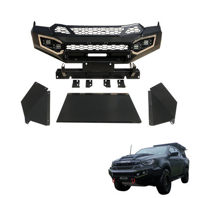 ISUZU Dmax पिकअप स्टील गार्ड बॉडी किट बुल बार ऑटो एक्सेसरीज फ्रंट बंपर 210*66*75 सेमी