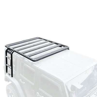ब्लैक एल्यूमीनियम मिश्र धातु छत रैक क्रॉसबार प्लेटफॉर्म 2023 4x4 Wrangler JK के लिए अपने भंडारण स्थान का विस्तार करें