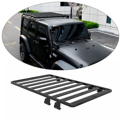 JEEP JK 4X4 ऑफ रोड वाहन छत रैक काले एल्यूमीनियम मिश्र धातु के साथ स्थापना निर्देश