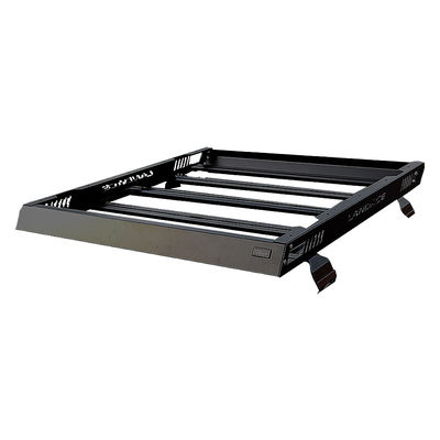 2000*1425*55mm Jeep Wrangler JL JK Flat Roof Tray Luggage Bracket के लिए काले रंग का छत रैक