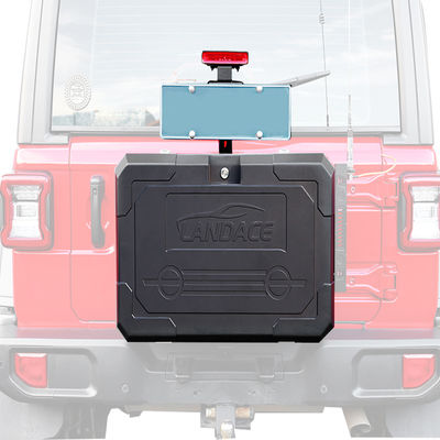 स्वीकार्य OEM/ODM 700X450X317 मिमी एल्यूमीनियम जेप रैंगलर जेएल जेके के लिए टेल गेट स्टोरेज बॉक्स