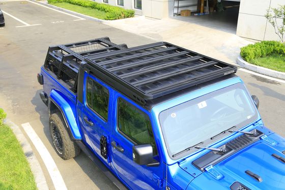 एल्यूमीनियम कार्गो कैरियर छत रैक के लिए Jeep Wrangler सभी श्रृंखला में कस्टम रंग