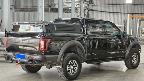 फोर्ड F150 हार्ड टाइप एल्यूमीनियम के लिए बिना ड्रिलिंग इंस्टॉलेशन कैंपर ट्रक टॉपर कैनोप