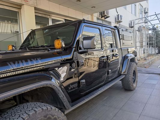 लॉक ग्लेडिएटर जेटी 4x4 ऑटो सामान एल्यूमीनियम मिश्र धातु पिकअप ट्रक बिस्तर कवर हार्डटॉप पानी प्रतिरोधी कैनोप के लिए जीप