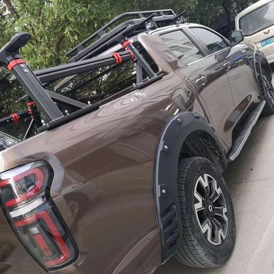 उच्च एल्यूमीनियम ट्रक बिस्तर रैक JEEP पर लंबी वस्तुओं को ले जाने के लिए रोल बार