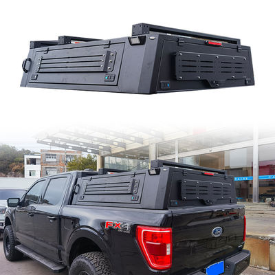 कस्टम लोगो एल्यूमीनियम Ford F150 रैप्टर 2018 के लिए वापस खींचने योग्य टन कवर काले रंग में