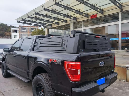 कस्टम लोगो एल्यूमीनियम Ford F150 रैप्टर 2018 के लिए वापस खींचने योग्य टन कवर काले रंग में