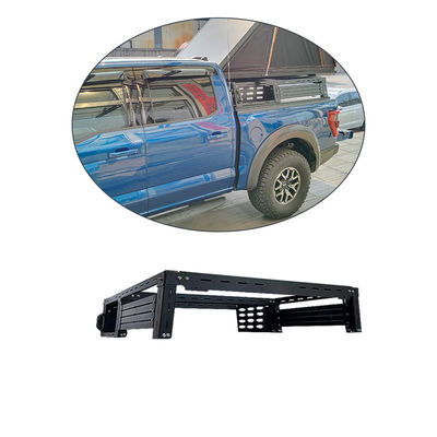 फोर्ड F150 ट्रंक माउंट रैक समायोज्य रोल बार एल्यूमीनियम मिश्र धातु वाहक रैक