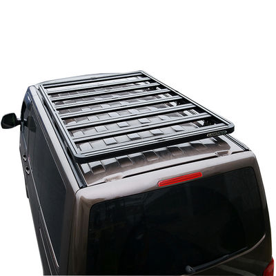 29kg एल्यूमीनियम मिश्र धातु के लिए छत रैक VW मल्टीवैन ब्लैक पाउडर लेपित छत रैक कार्गो