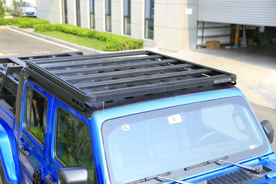 कस्टम ब्लैक 4X4 ऑफ रोड एल्यूमीनियम छत रैक कार्गो बास्केट के लिए जीप रैंगलर जेटी बास्केट