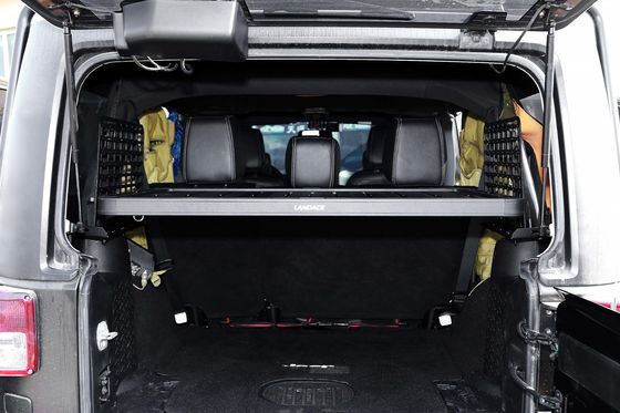 लैंडेस लोगो धातु निर्माण कार स्टोरेज रैक Wrangler JK के लिए