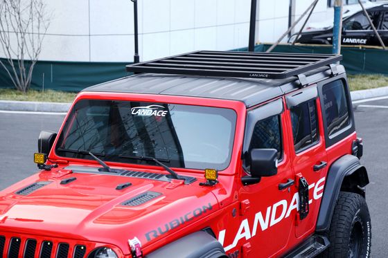 जीप Wrangler JL 4X4 छत रैक AL6063 SS304 सामग्री गटर क्लैंप पर बोल्ट पर माउंटिंग