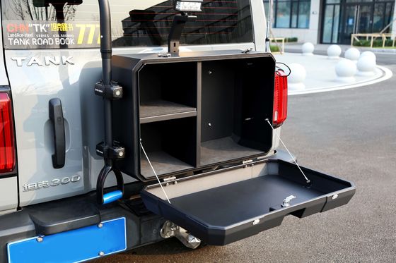 ऑफ-रोड नई डिजाइन पावर कोटिंग Wrangler टेलगेट बाहरी भंडारण बॉक्स के लिए टैंक 300 BJ40 के लिए Wrangler JL JK टैंक 300 BJ40