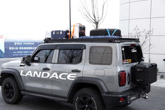 ब्लैक 4X4 एल्यूमीनियम मिश्र धातु लो प्रोफाइल बैग टैंक 300 एक्सेसरीज रूफ रेल रैक के लिए GWM