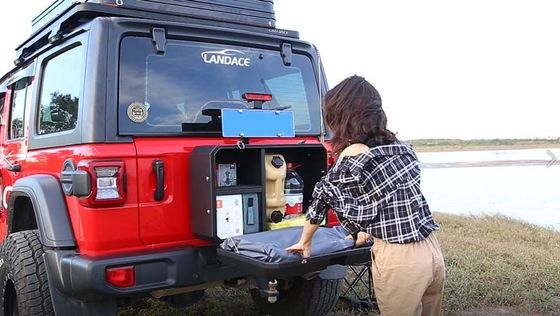 ऑफरोड 4x4 एक्सेसरीज Wrangler JL जेप के लिए टेलगेट स्टोरेज बॉक्स बैक बॉक्स डोर