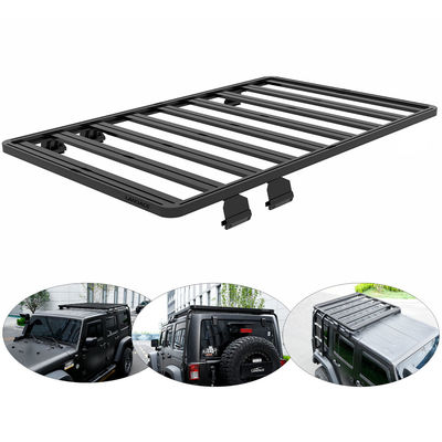 AL6063 SS304 Wrangler JK 4 दरवाजे क्रॉस बार फ्लैट सामान वाहक जीप के लिए कार छत रैक