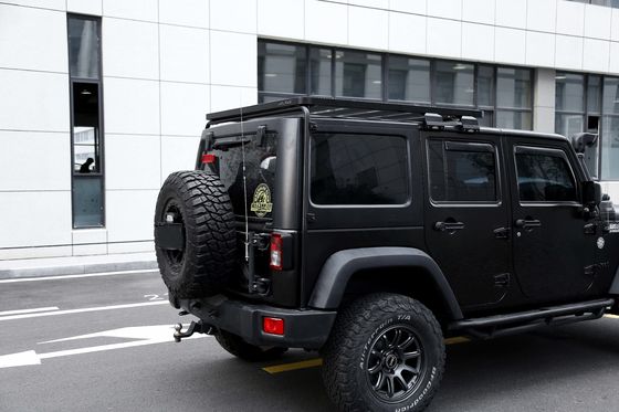 AL6063 SS304 Wrangler JK 4 दरवाजे क्रॉस बार फ्लैट सामान वाहक जीप के लिए कार छत रैक
