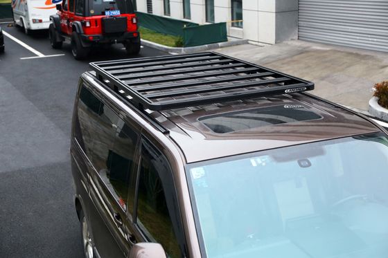 छत माउंट यूनिवर्सल मल्टीवैन 4X4 स्लिम फ्लैट लो प्रोफाइल एल्यूमीनियम मिश्र धातु प्लेटफार्म कार छत रैक VW के लिए