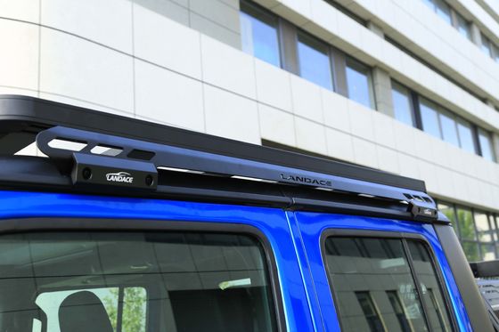JEEP 1390X1400X400 बाहरी सामान के लिए काले पाउडर लेपित कार्गो रैक रोल बार