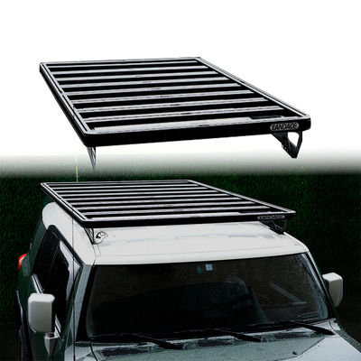 टोयोटा एफजे 4x4 के लिए एल्यूमीनियम मिश्र धातु छत माउंट यूनिवर्सल छत रैक सामान 28kg एन.डब्ल्यू