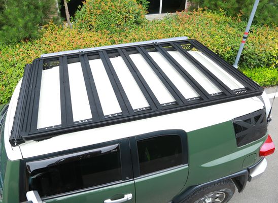 एफजे क्रूजर 4x4 कार पार्ट्स के लिए अनुकूलित आकार एल्यूमीनियम मिश्र धातु छत रैक हल्के
