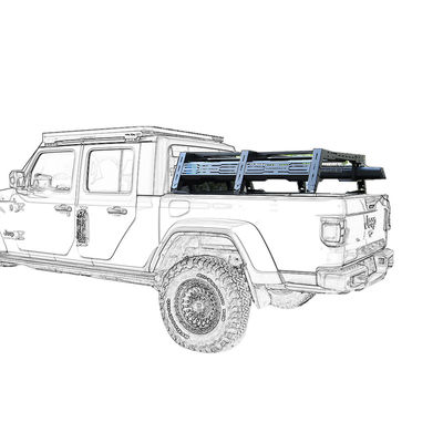 यूनिवर्सल 4X4 पिकअप ट्रक यूनिवर्सल 4X4 पार्ट्स के लिए समायोज्य एल्यूमीनियम मिश्र धातु रोल बार