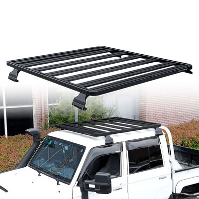 टोयोटा LC79 ऑफ रोड के लिए छत माउंट ट्रंक रैक 4x4 बास्केट 1400*1320*44 मिमी