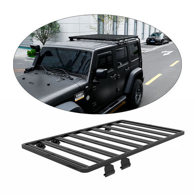 JEEP JK 4X4 ऑफ रोड वाहन छत रैक काले एल्यूमीनियम मिश्र धातु के साथ स्थापना निर्देश