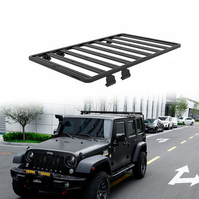 JEEP JK 4X4 ऑफ रोड वाहन छत रैक काले एल्यूमीनियम मिश्र धातु के साथ स्थापना निर्देश