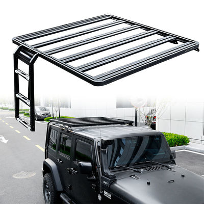 JEEP JK 4X4 ऑफ रोड वाहन छत रैक काले एल्यूमीनियम मिश्र धातु के साथ स्थापना निर्देश