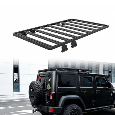 JEEP JK 4X4 ऑफ रोड वाहन छत रैक काले एल्यूमीनियम मिश्र धातु के साथ स्थापना निर्देश