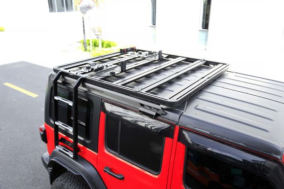 JEEP WranglerJL यूनिवर्सल 4 रनर साइड ऑटो एल्यूमीनियम बेस छत रैक कार साइड सीढ़ी