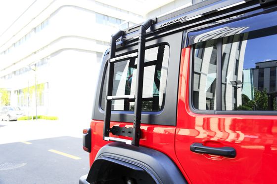 2023 डिजाइन स्टेनलेस स्टील 304 साइड सीढ़ी के लिए जीप Wrangler JL 4x4 कार फ्लैट छत रैक