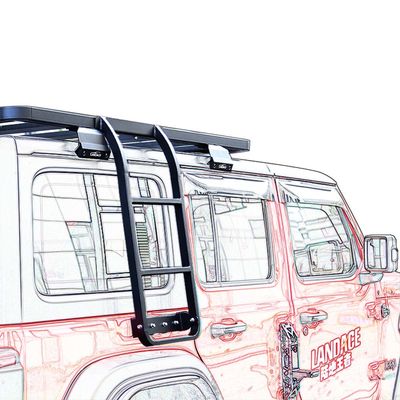 2018-2023 के लिए Wrangler असीमित जेएल ब्लैक साइड सीढ़ी के लिए स्पोर्ट्स डिजाइन शैली जेएल जेके