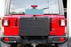 Wrangler JL ऑफ रोड एल्यूमीनियम जीप टेलगेट बाहरी भंडारण बॉक्स आकार 700x450x317 मिमी