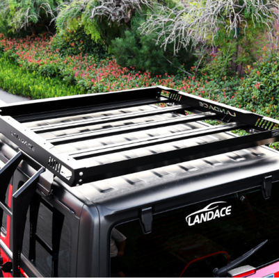18-23 Wrangler Rubicon Jeep एल्यूमीनियम मिश्र धातु सामग्री के लिए ऑफ-रोड छत सामान वाहक