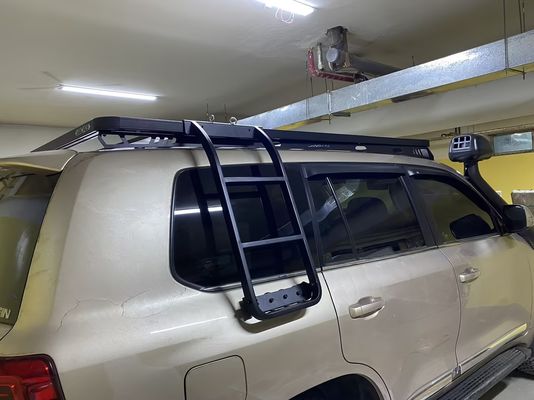 पूर्ण गैर ड्रिल ब्लैक पाउडर कोटिंग 4x4 4 रनर कार छत रैक कैंपिंग गतिविधियों के लिए