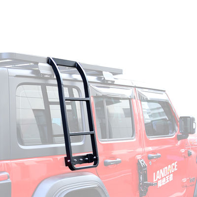 ऑफ-रोड 4x4 एल्यूमीनियम छत रैक और कैंपिंग आवश्यक के लिए साइड सीढ़ी