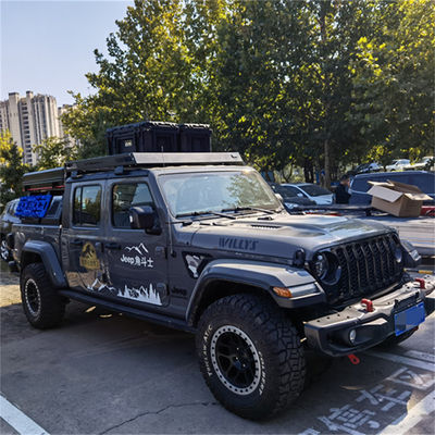 जेईईपी 4x4 एल्यूमीनियम मिश्र धातु कार छत सामान ट्रे प्लेटफार्म JK JL TJ के लिए छत रैक टोकरी