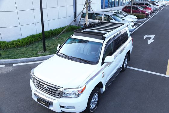 टोयोटा 4Runner LC200 प्राडो फ्लैट एल्यूमीनियम मिश्र धातु छत रैक यूनिवर्सल फिट 2280*1210*44 मिमी