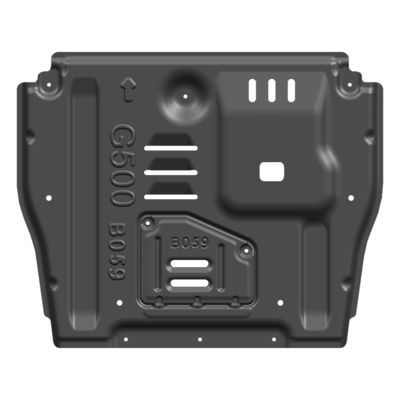 मर्सिडीज-बेंज G500 4x4 वाहन सहायक उपकरण स्किड प्लेट्स चेसिस सुरक्षा पेंट काला