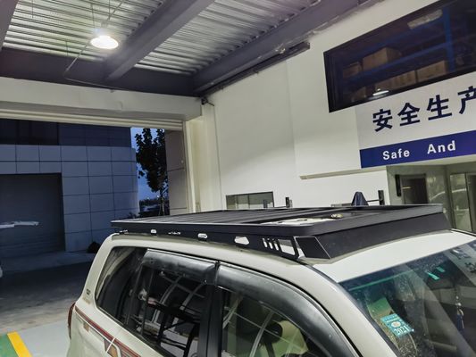 टोयोटा लैंड क्रूजर LC200 के लिए एल्यूमीनियम मिश्र धातु फ्लैट कार छत रैक
