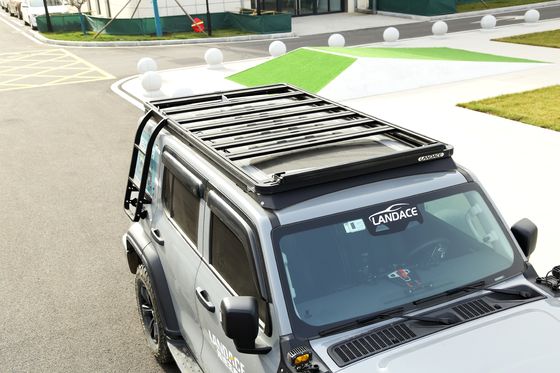 18-23 Wrangler रूबिकॉन जीप फिटिंग टैंक के लिए प्रत्यक्ष एल्यूमीनियम छत रैक सीढ़ी 300