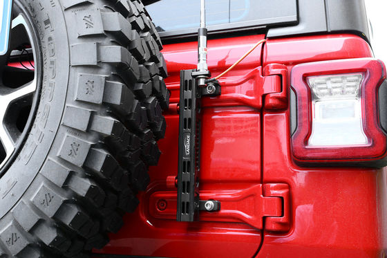 JEEP Wrangler कार फिटिंग एल्यूमीनियम मिश्र धातु एंटीना ध्वज पोल स्थापित करने और हटाने के लिए आसान