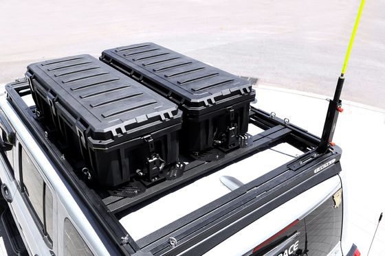 कार की छत रैक के लिए आयताकार 4WD 4x4 बाहरी सामान एलएलडीपीई प्लास्टिक कैंपिंग भंडारण बॉक्स