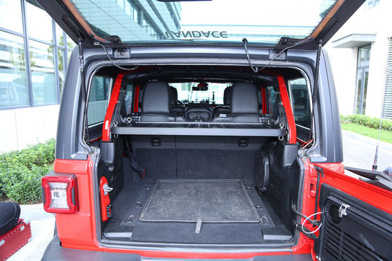 JEEP Wrangle JK JL रियर गेट के लिए अंतर्निहित शेल्फ धातु ऑटो ट्रंक बूट भंडारण अंदर
