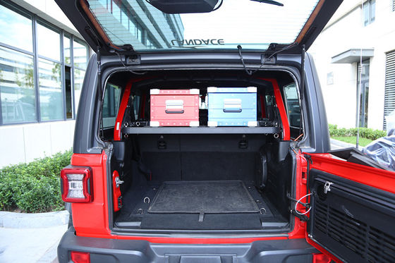 JEEP Wrangler JL एसयूवी कारें कार्गो कैरियर के साथ आंतरिक कार्गो भंडारण रैक और टेबल