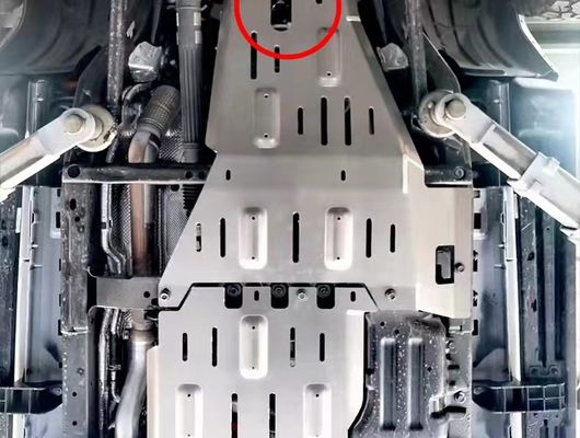 Wrangler JK JL ऑफ-रोड वाहन सुरक्षा तल प्लेट चांदी स्प्लैश कीचड़ फ्लैप गार्ड