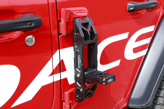 फोल्डेबल कार फुट पेडल For Jeep Wrangler JL JK हार्ड एनोडाइजिंग 4x4 वाहन सहायक उपकरण