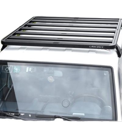 टोयोटा 4x4 वाहन बाहरी सामान के लिए 1400X1320 मिमी काली पाउडर कोटिंग छत रैक